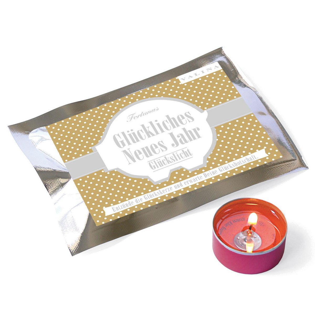 Fortuna's Lucky Light / Dots / Goud / Gelukkig Nieuwjaar / VE 15