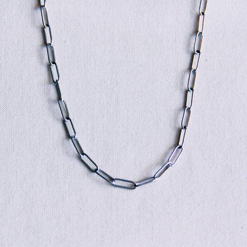 Edelstahl -D -Ketten -Halskette - Silber