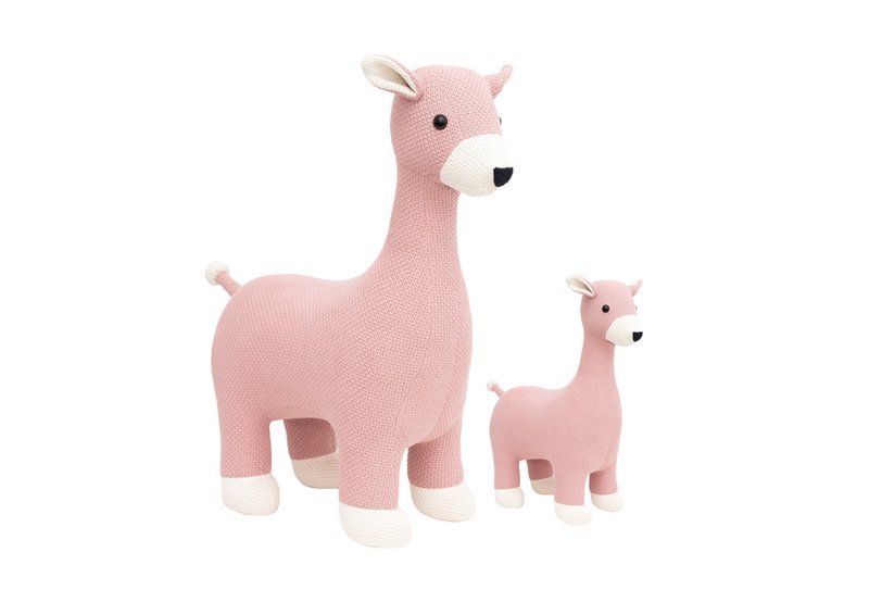 Pack of 100% pink cotton deer stuffed animals