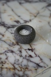 Lava Stone Bowl - Black - XS