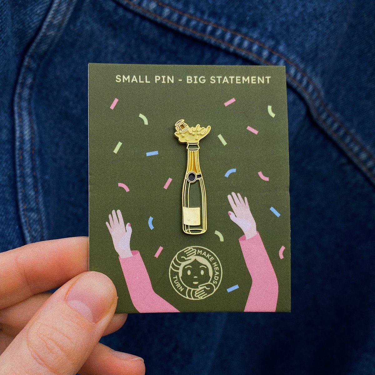 Pin di smalto "Champagne Pop"