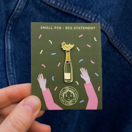 Pin di smalto "Champagne Pop"