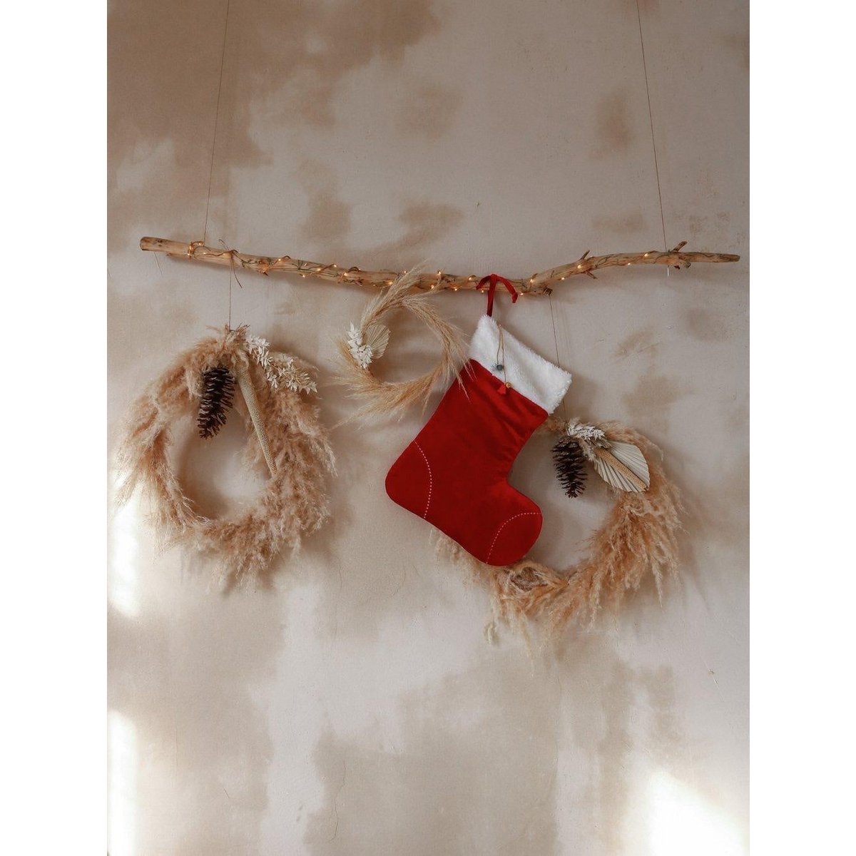 Calcetín familiar navideño “Red Candy”, regalo navideño