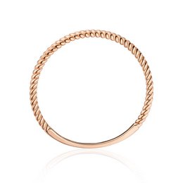 Anillo Twist, oro rosa de 18 quilates