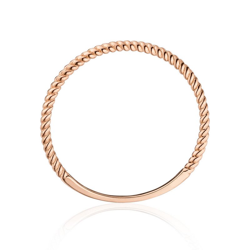 Anello Twist, oro rosa 18 carati