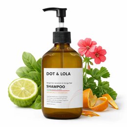 Repair shampoo with natural ingredients for hair restoration and nourishment.