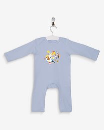 Pyjama bleu clair Hansel et Gretel 100% coton bio certifié OEKO-TEX