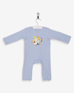 Hänsel und Gretel hellblauer Pyjama 100% Bio-Baumwolle zertifiziert OEKO-TEX