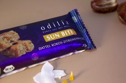 SunBite Organiczny batonik cytrynowo-daktylowo-kokosowy