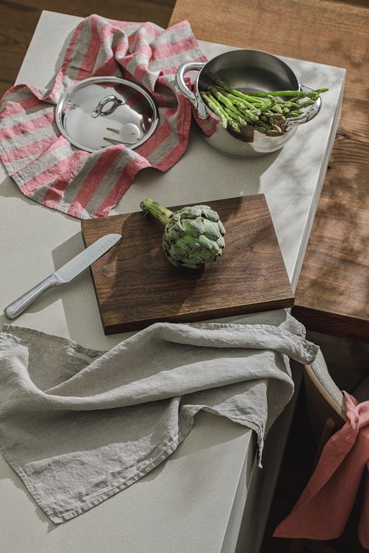 Paño de cocina (paños de cocina) / Natural, 100% lino