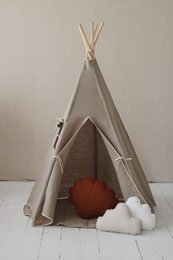 Tipi- und Mattenset „Natural Linen“