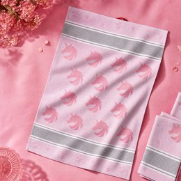 Küchentuch Einhorn Rosa Baumwolle (3 Stück)