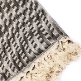 Black 200 cm x 260 cm 100% Cotton