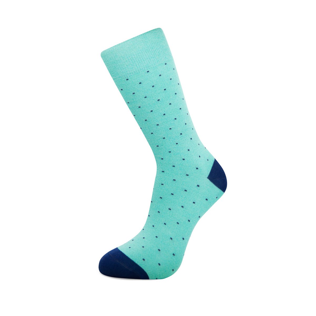 Calcetines Bambú Turquesa Lunares Azules