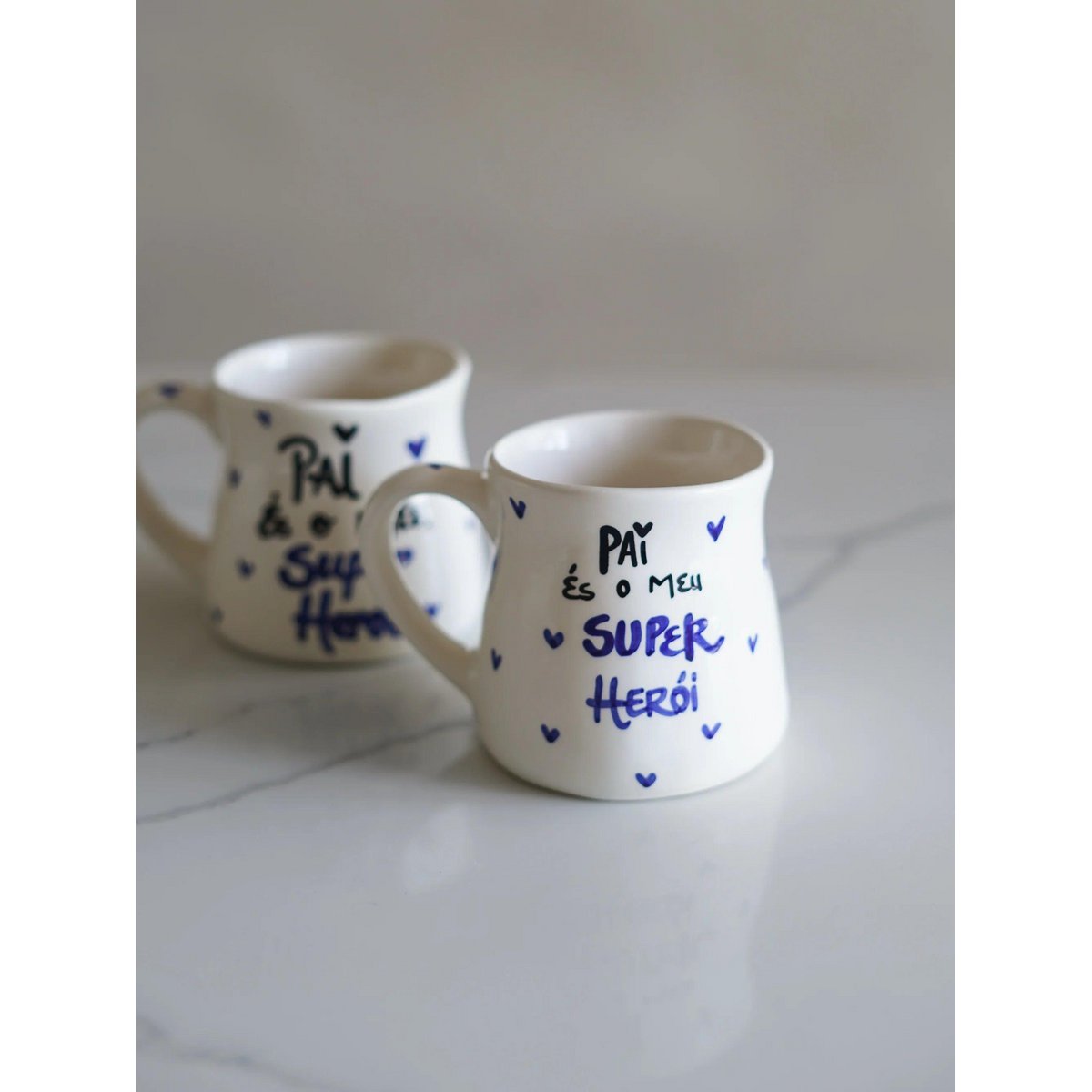 Super Hero Dad Mug – Handgemaakt keramiek gemaakt in Portugal