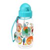Kinderwasserflasche mit Strohhalm 500 ml – Wild Wonders