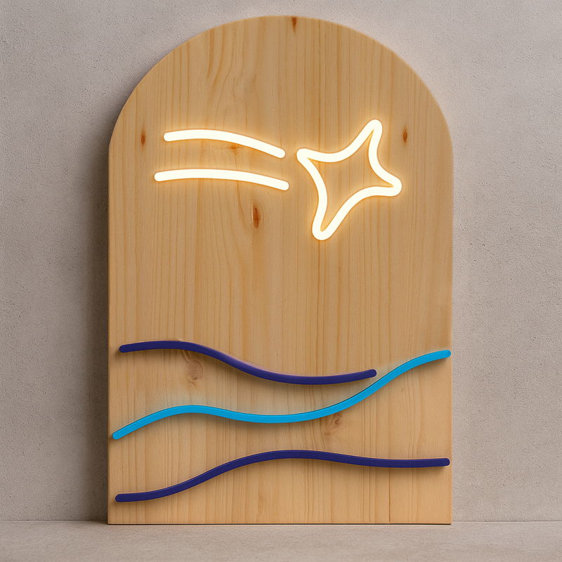 Estrella fugaz Neon Led