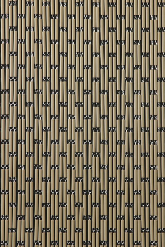 Fly curtain staggered Taupe 100x232 cm