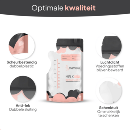 Torebki do przechowywania mleka matki z dzióbkiem - 300 ML - nie zawierają BPA