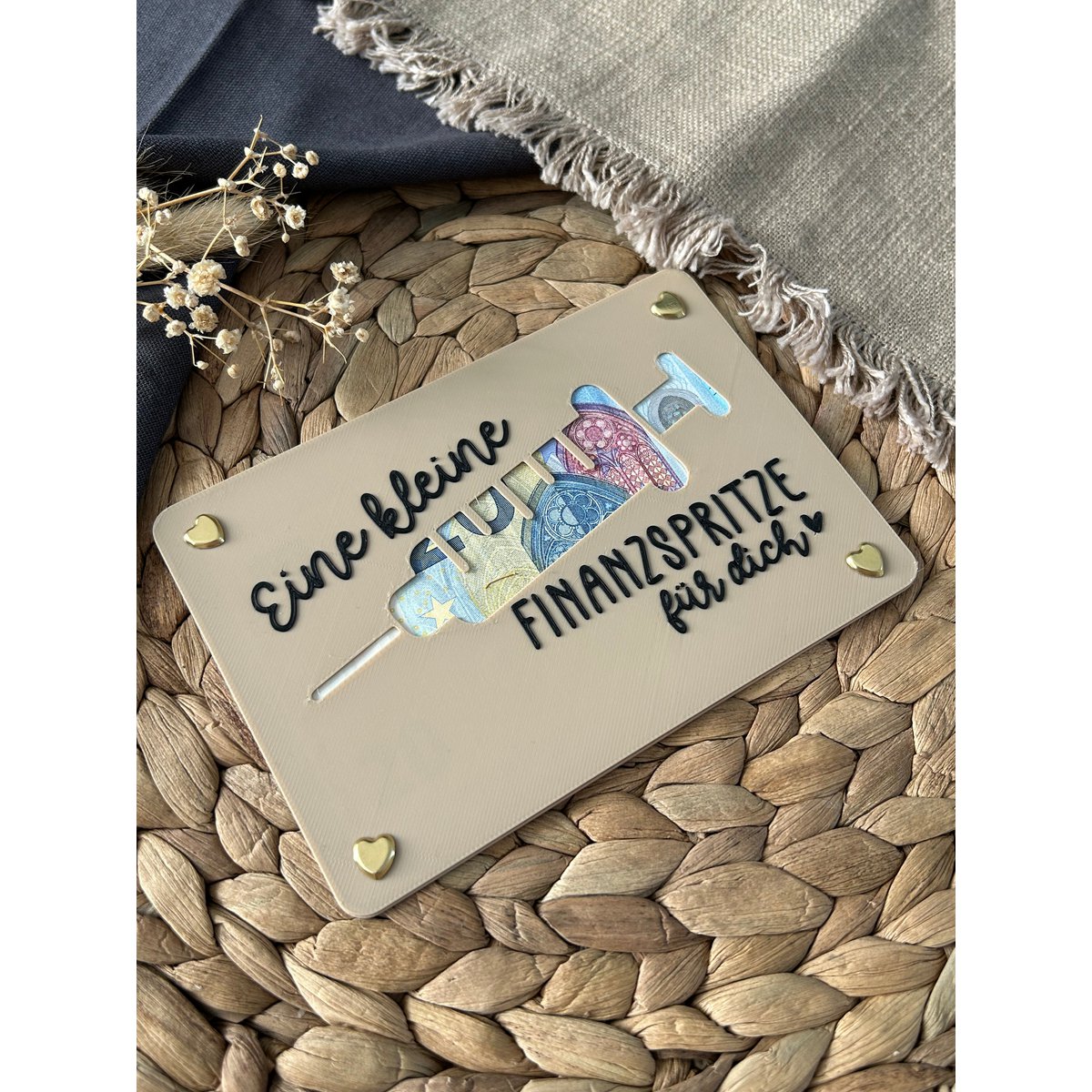 Money gift card - creative packaging for money gifts - financial injection, thank you & gift idea Thank you financial injection