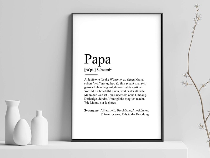 Definizione poster "papà".