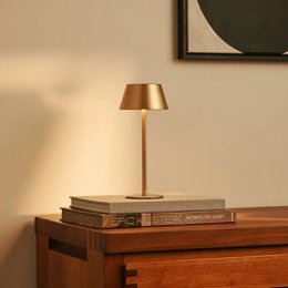 Milou Gold Rechargeable Table Lamp