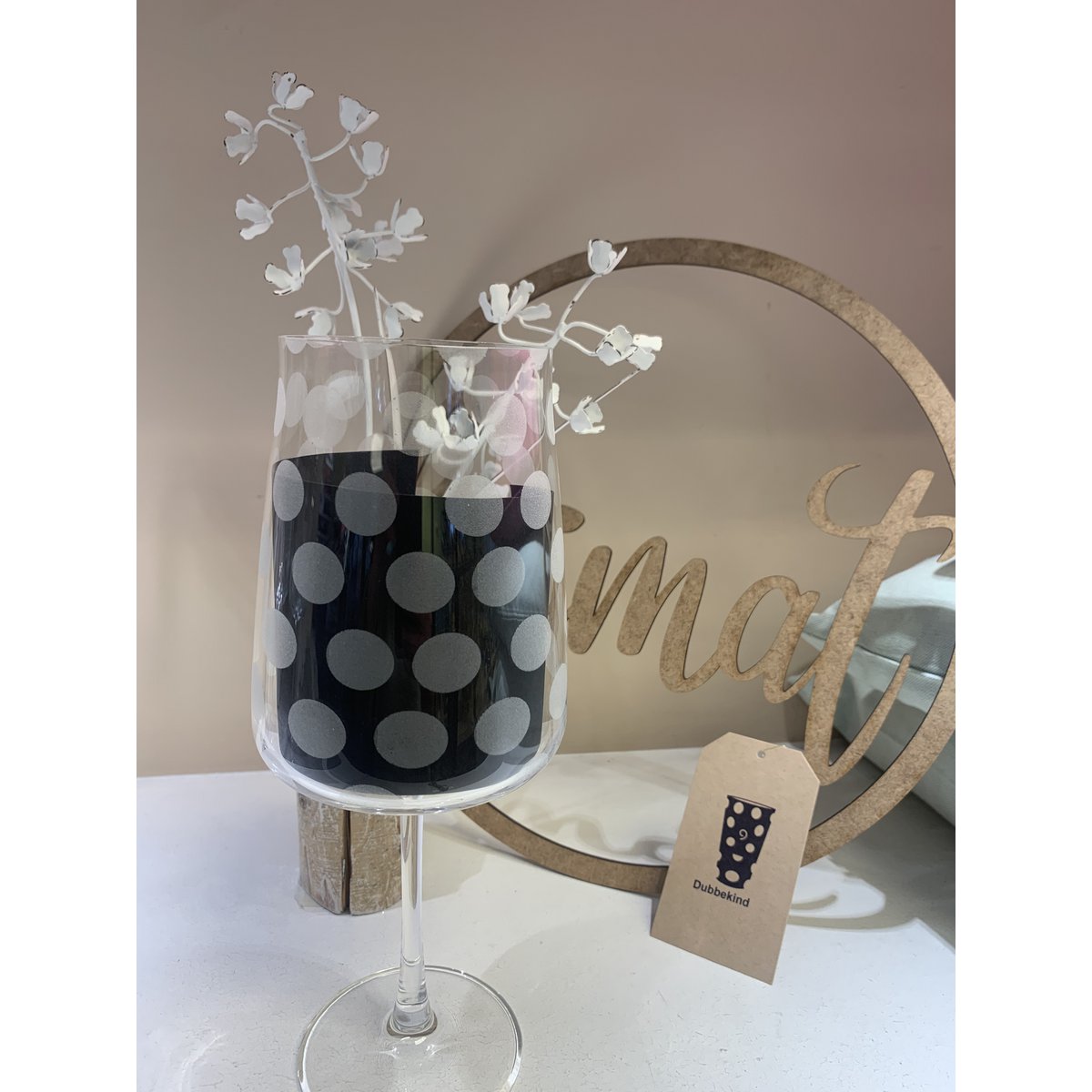 DUBBEKIND - verre à vin avec Dubben