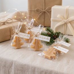 Christmas soap Christmas tree “Merry Christmas” – pine | Guest gift & employee gift