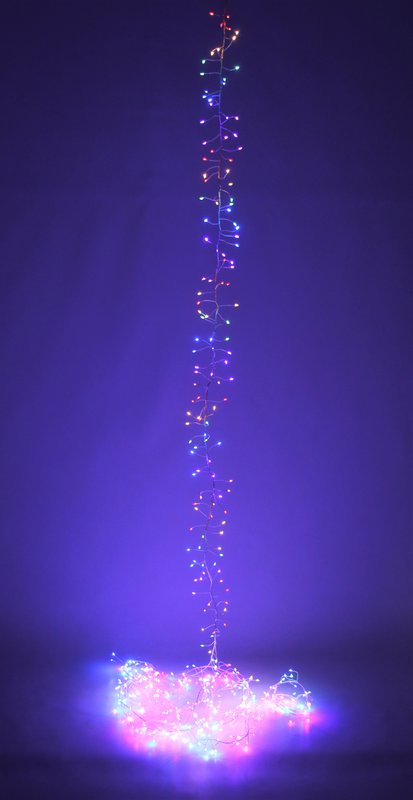 LED Drahtcl. 480 Lichter rot/grün/blau/pink 6mVE:4