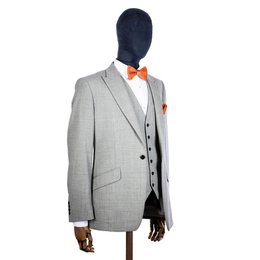 Coral fusion knitted bow tie and pocket square set
