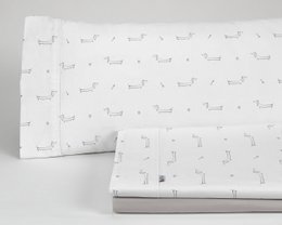  Lead-colored sheet set for a 160 cm bed, includes 4 pieces with a subtle, repeating pattern design.