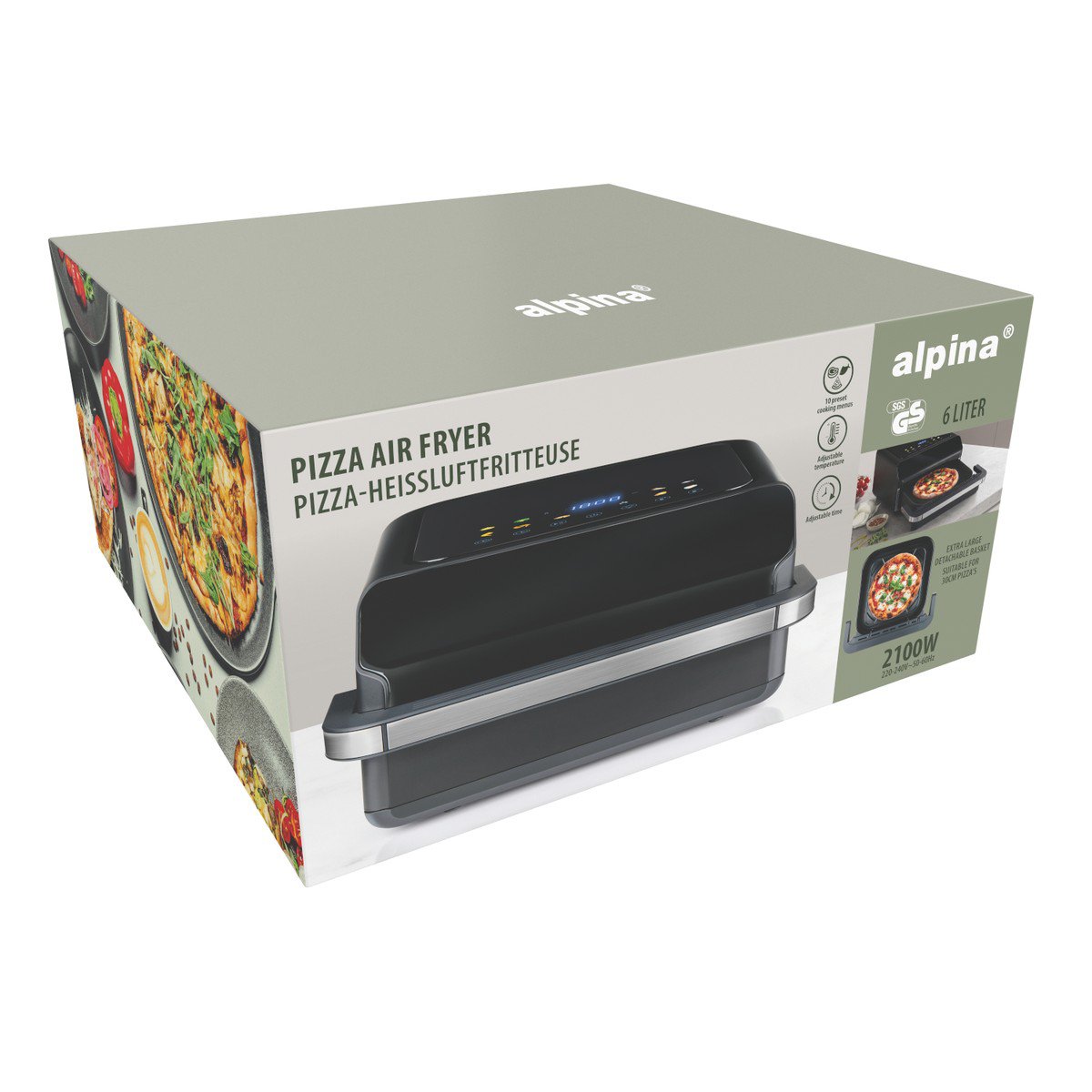 Hot air fryer Black