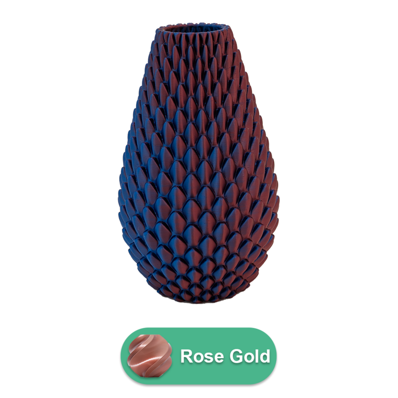 Myraka 3D vase - 3D printet vase - Bæredygtig PLA - Velegnet til kunstige blomster
