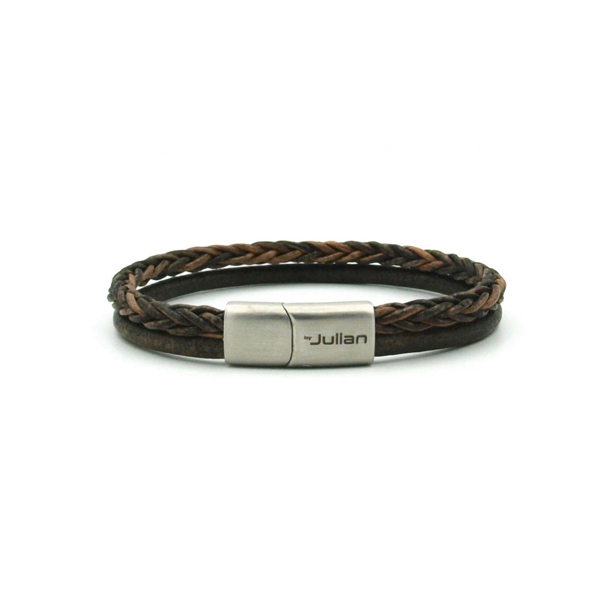 Semarang mix bruin - 4mm- zilver of goud