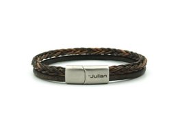 Semarang mix bruin - 4mm- zilver of goud