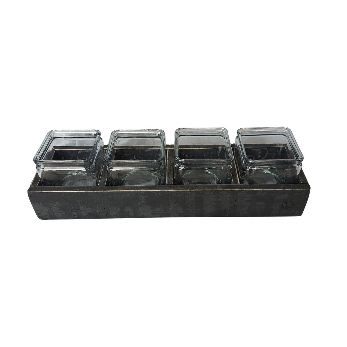 candle hold black berlin plain half high 4