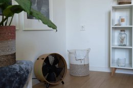 Stor vaskeri kurv lavet af jute og bomuld