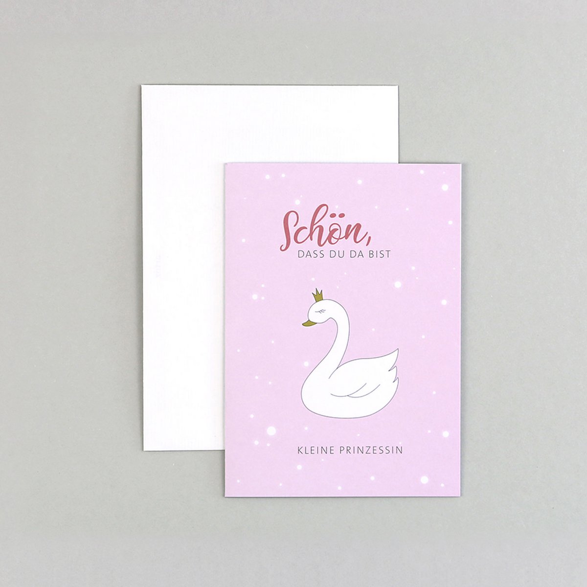 Geburtskarte Schwan Svea