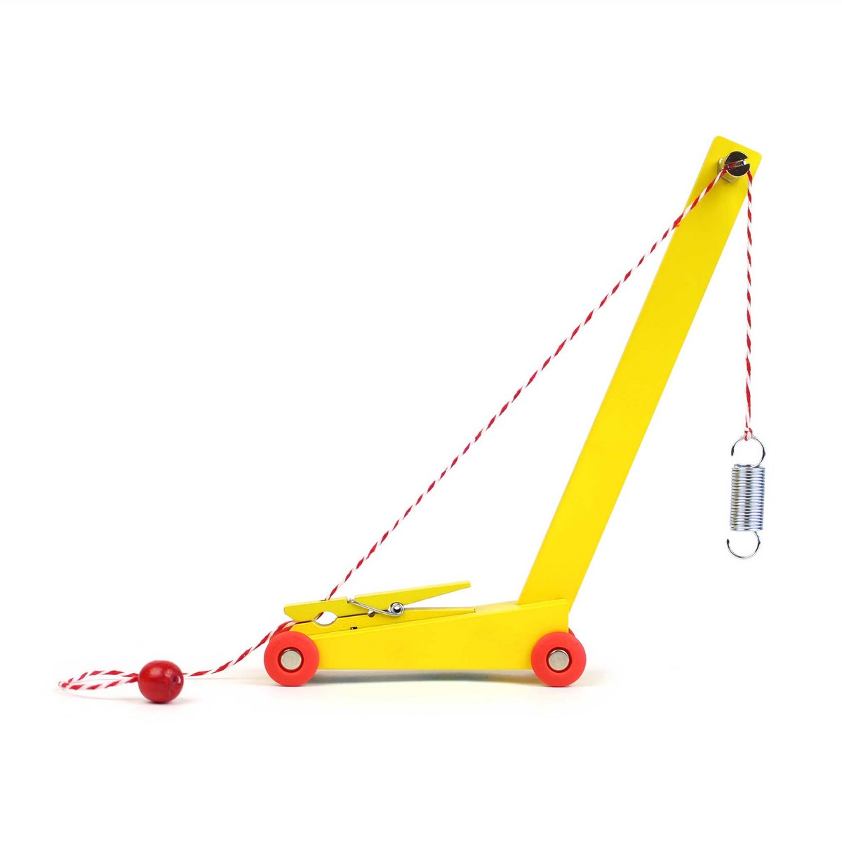 Floris survole une grue jaune