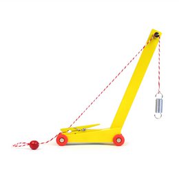 Floris survole une grue jaune