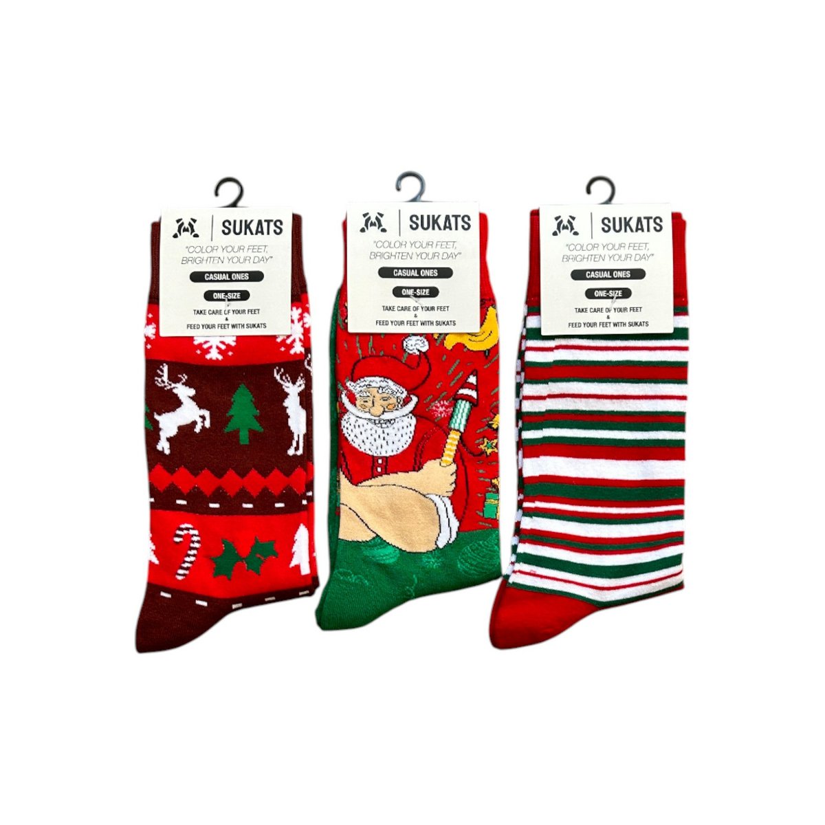 One-size Kerst D 3 paar