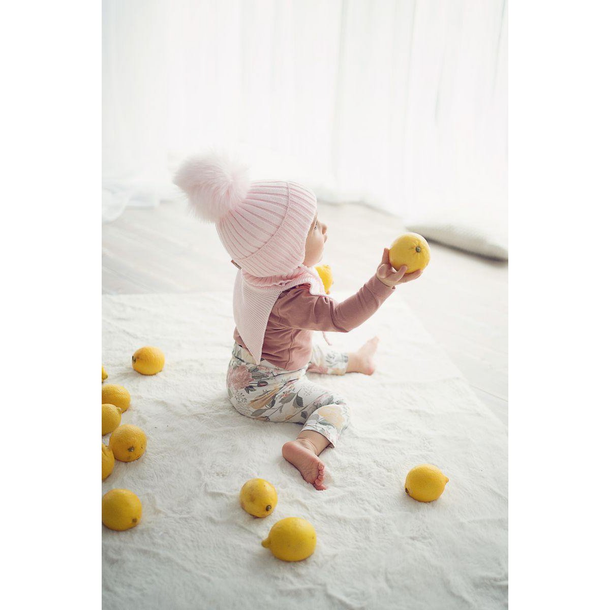 Bonnet col roulé AURELIO pour tout-petit - BEIGE
