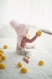 Bonnet col roulé AURELIO pour tout-petit - BEIGE