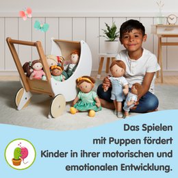 Stof Doll '' Paul '' med tøj til at sætte på og tage af, 32 cm