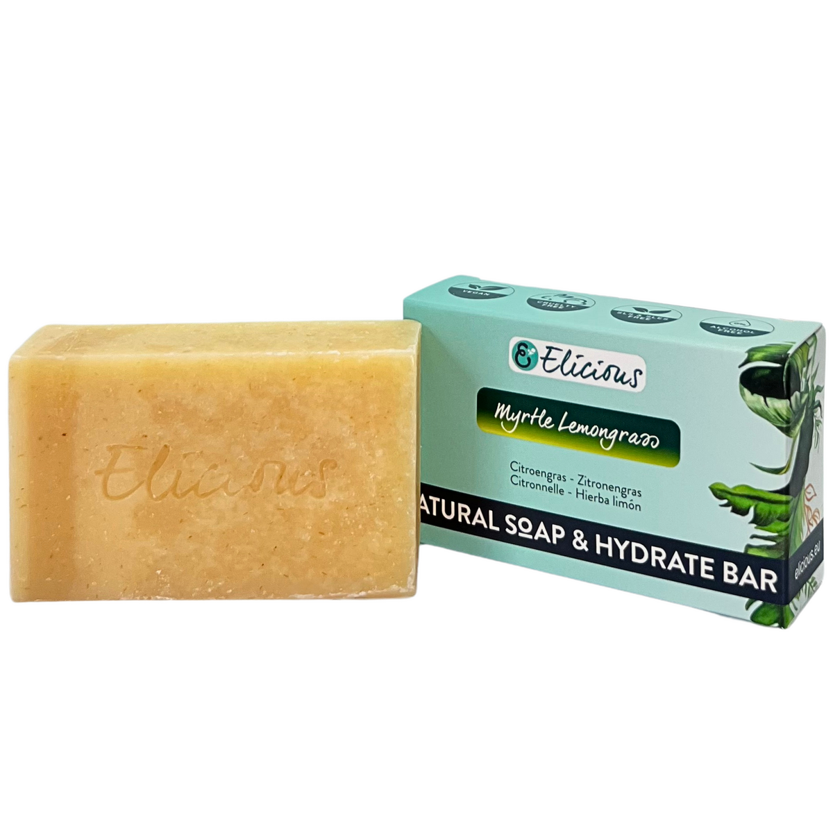 Handmade natural soap Myrtle Lemongrass 100g