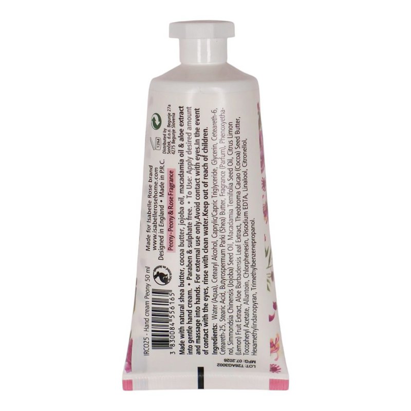 Hand cream Peony 50 ml Isabelle Rose