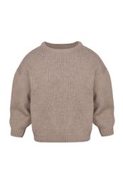 Jersey CHIARA - 100% lana merino - color topo