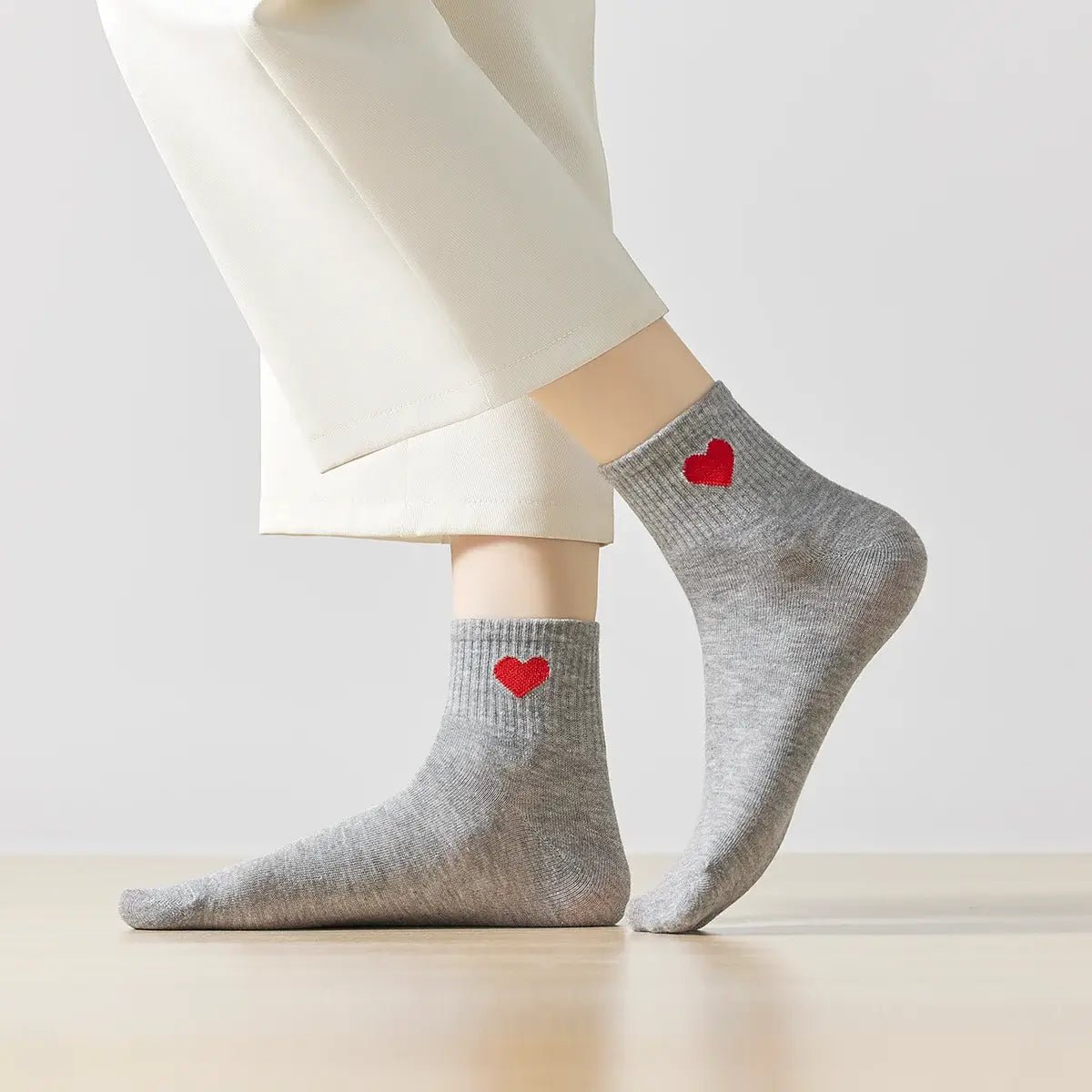 Chaussettes Hautes Coeur Côté Femme I 35-41
