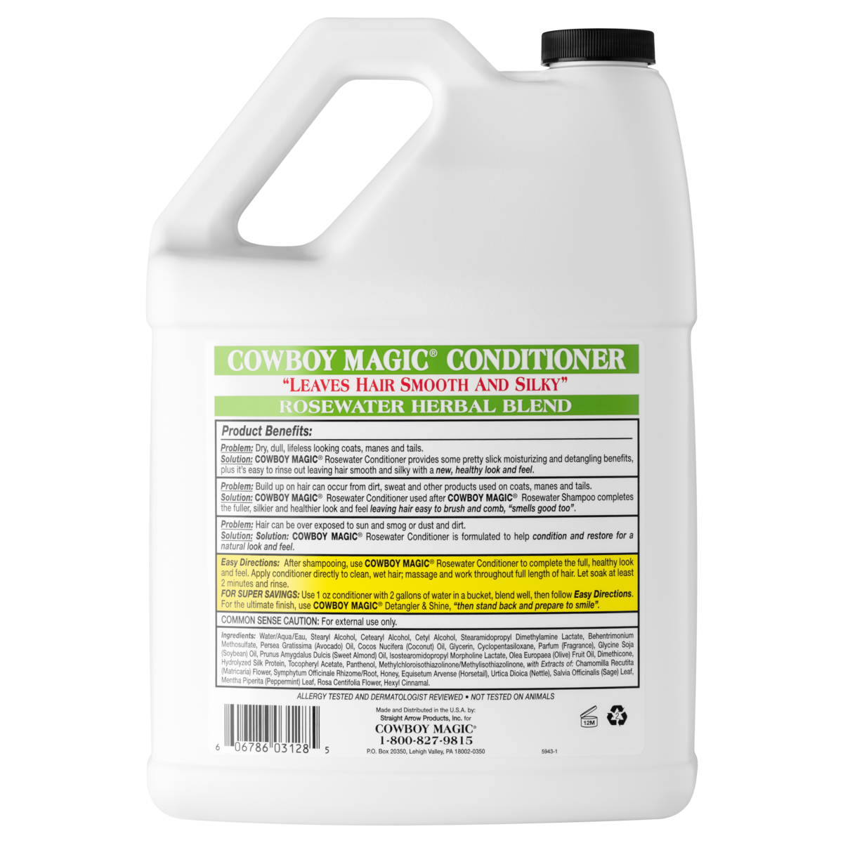 Cowboy Magic® Rosewater Conditioner - Gallon Refill 3785 mL