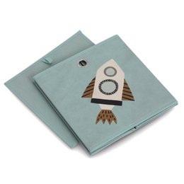Storage box "Rocket", fleece, petrol